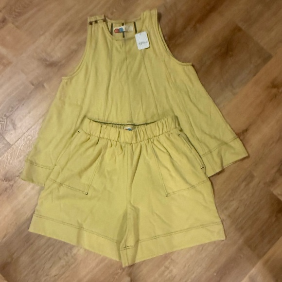 NWT Free People Strada Set Sleeveless Top and Shorts - Picture 5 of 7
